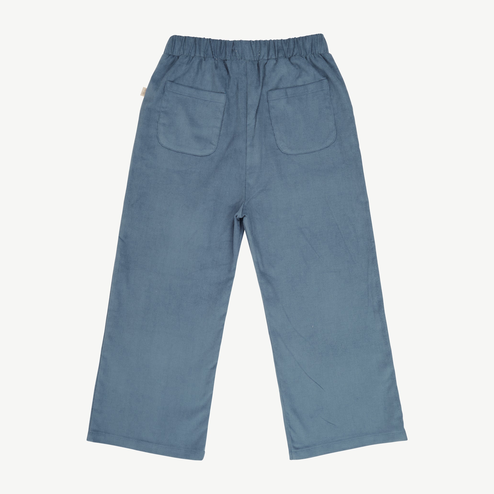 Pantalón corduroy 'patch' blue mirage