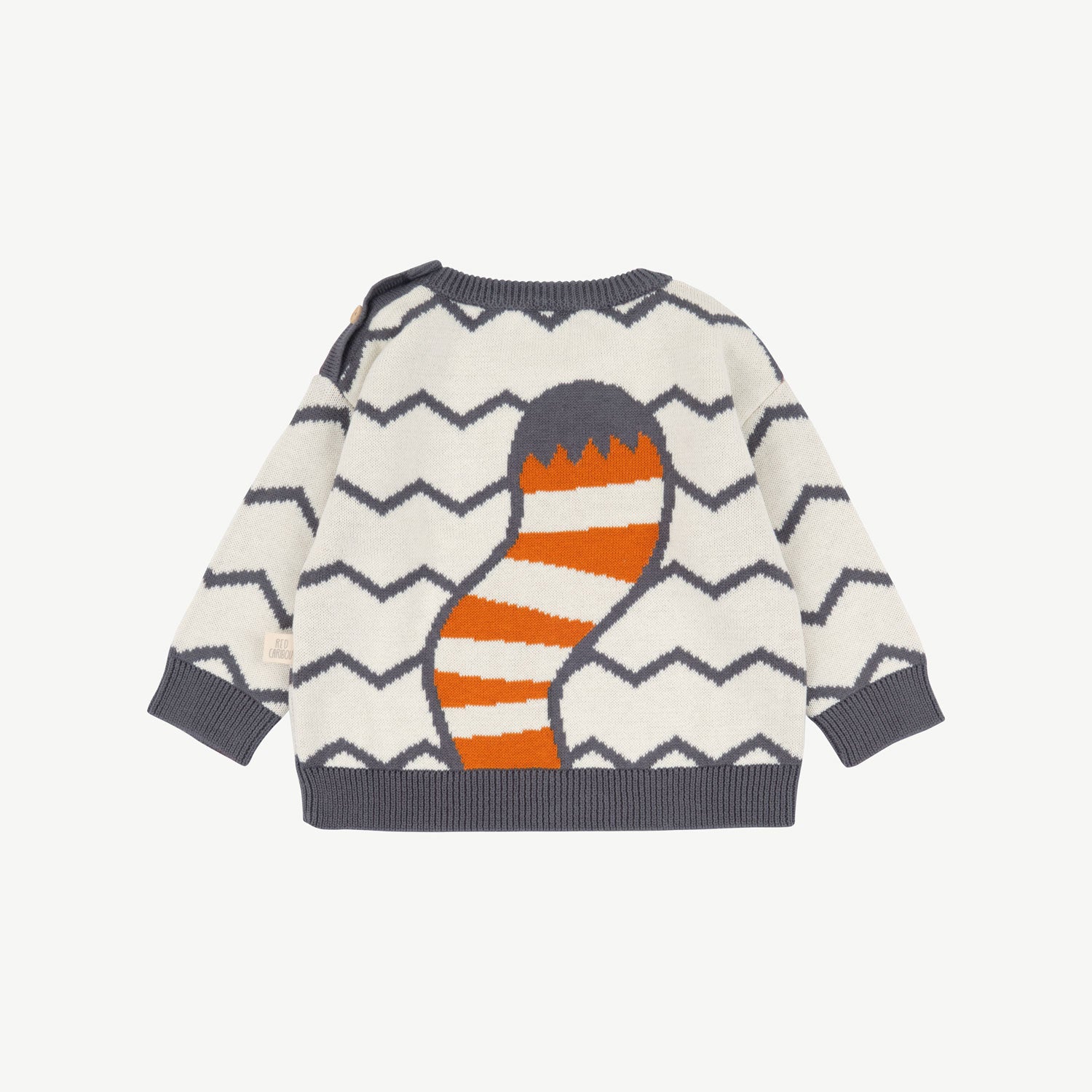 Chompa tejida 'grr panda' multi charcoal gray