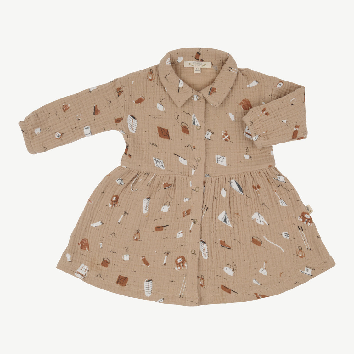 Vestido 'camping gear' café cream