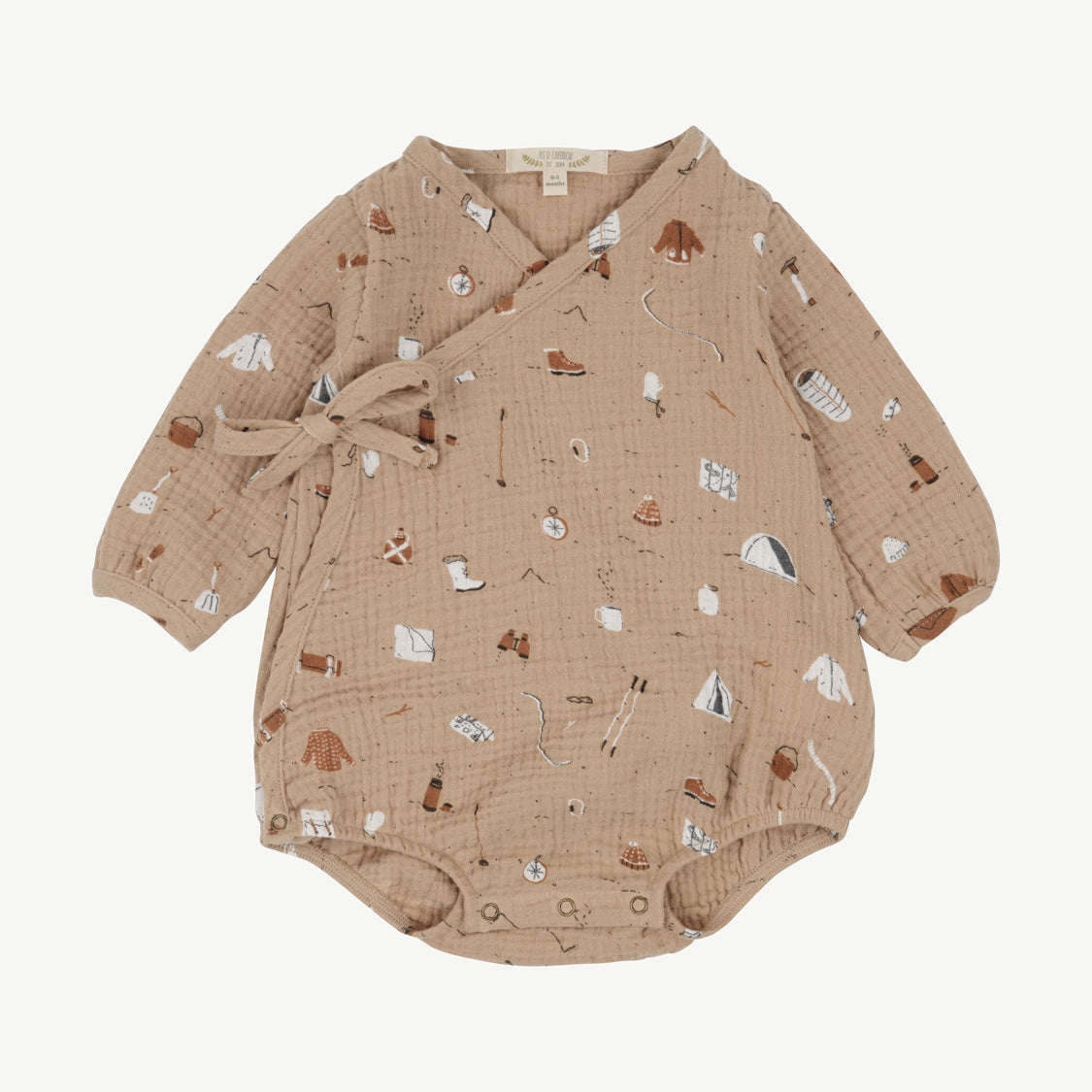 Body kimono 'camping gear' café cream