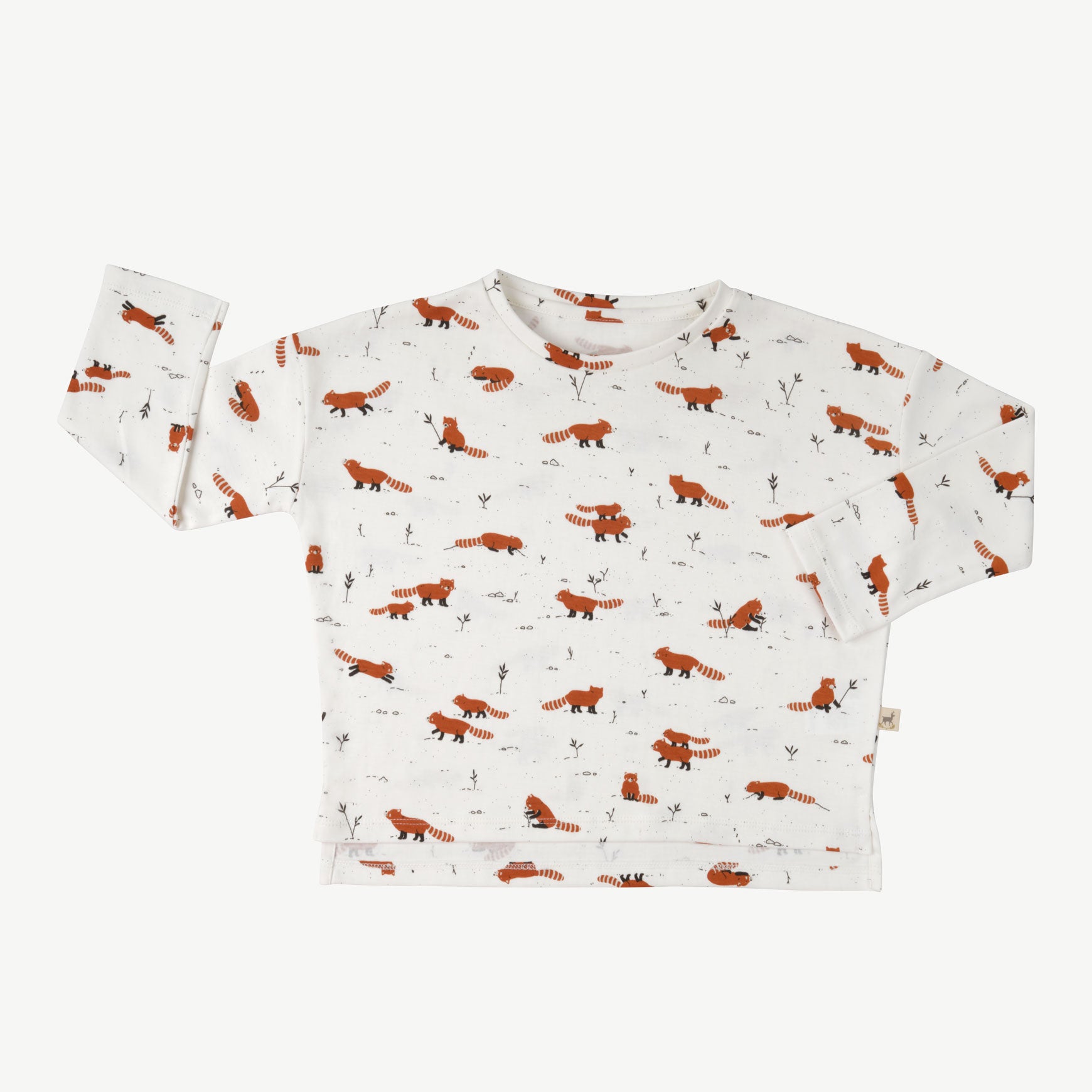 Polo Oversized 'joyfull panda' ecowhite