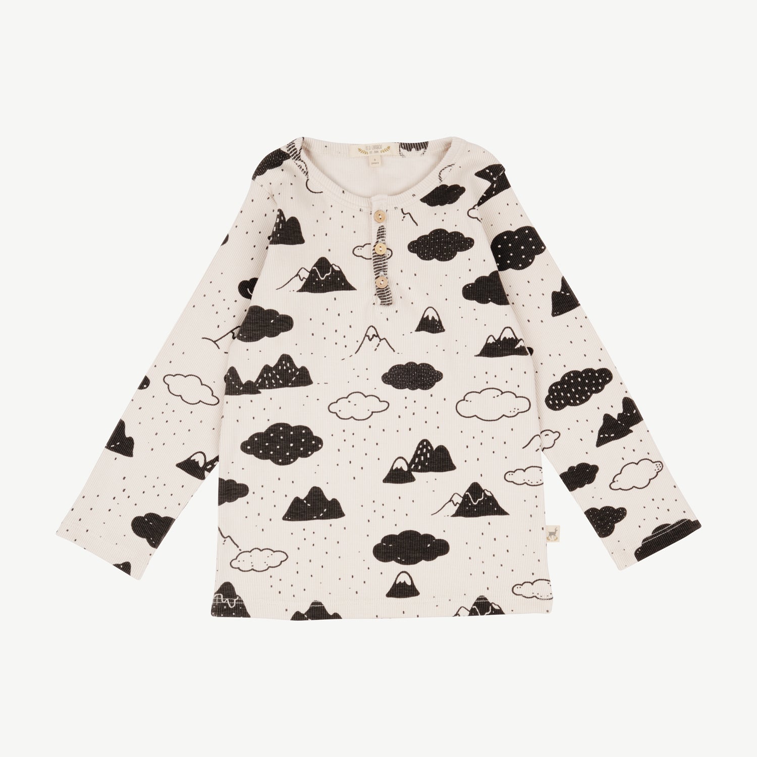 Polo henley 'amongst the clouds' white sand