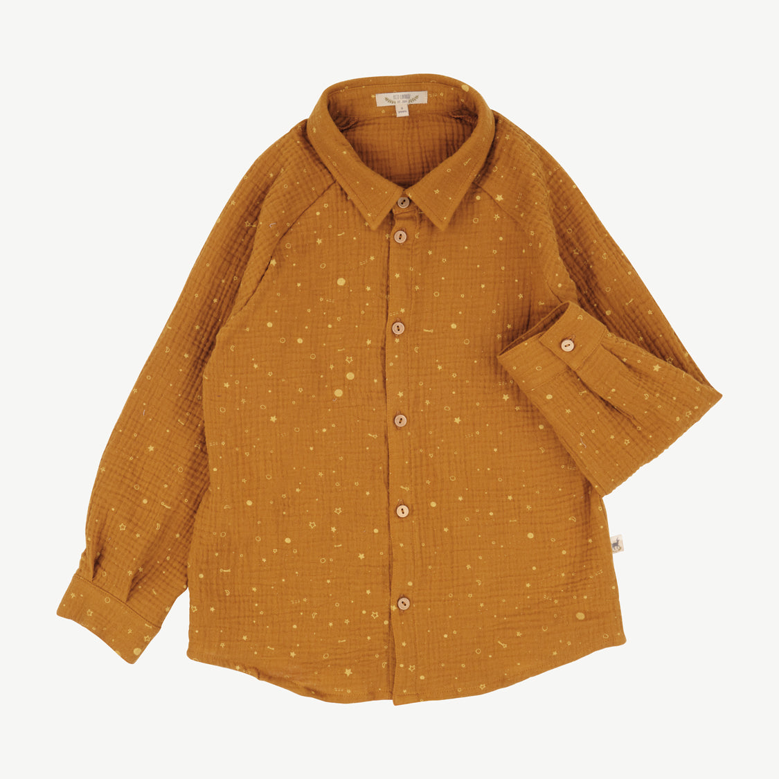 Camisa 'close to the stars' sudan brown