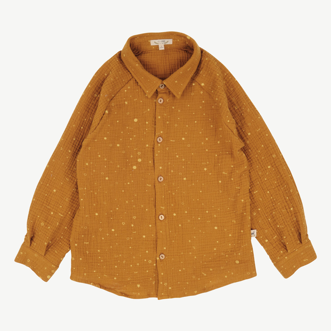 Camisa 'close to the stars' sudan brown