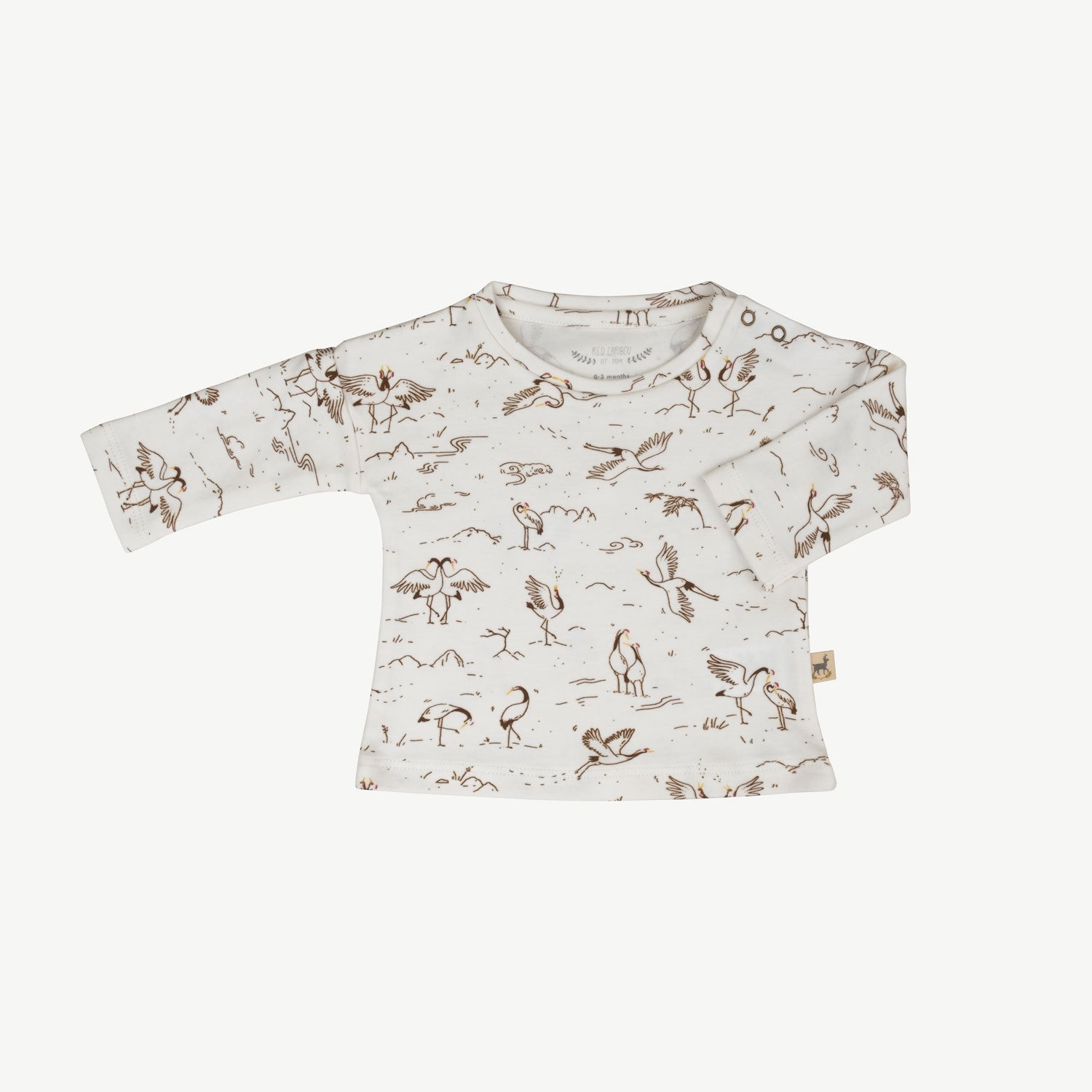 Polo 'tsuru ballet (cranes)' ivory