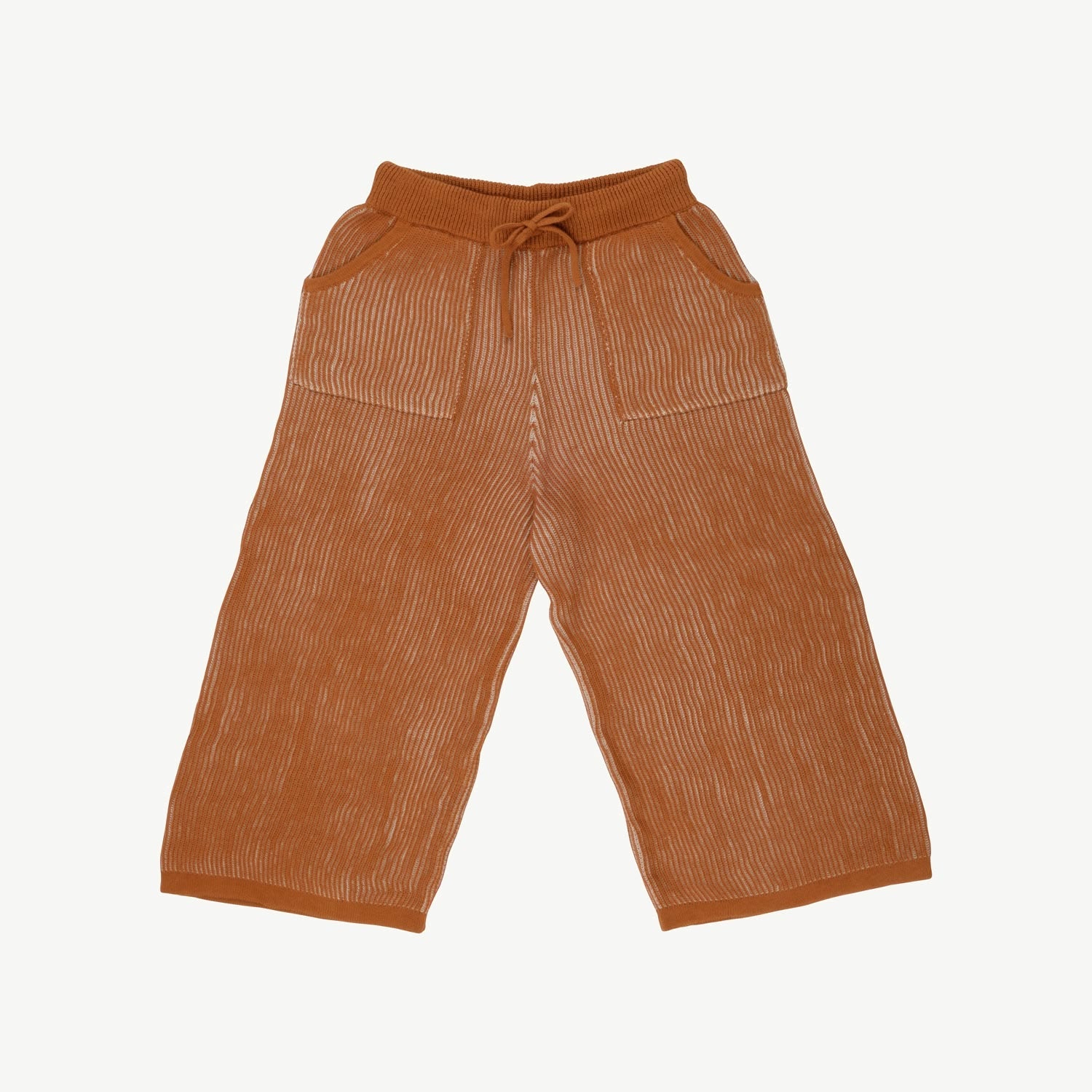 Pantalón Tejido - Rib - Two-Tone Cashew