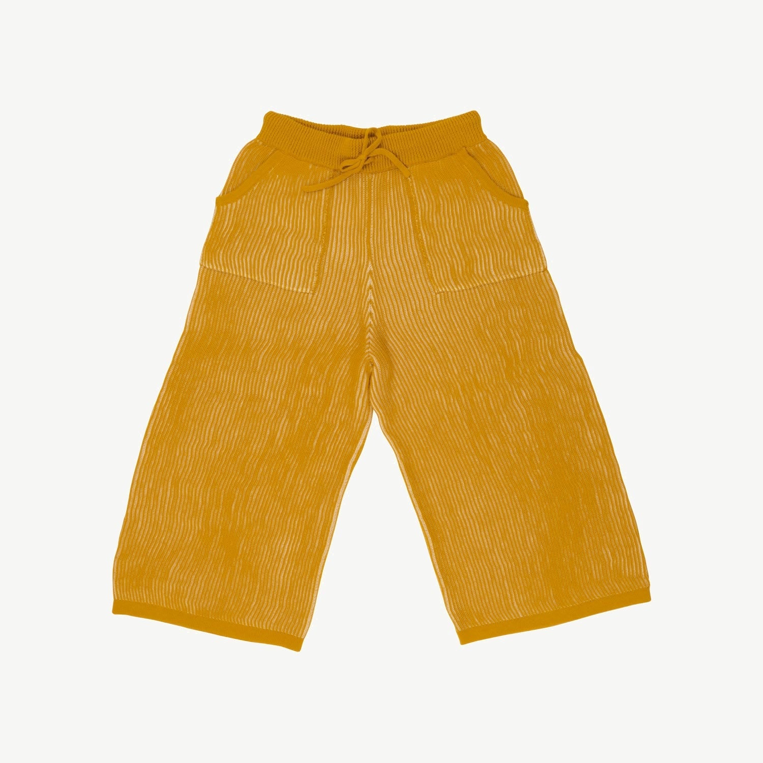 Pantalón Tejido - Rib - Two-Tone Mustard