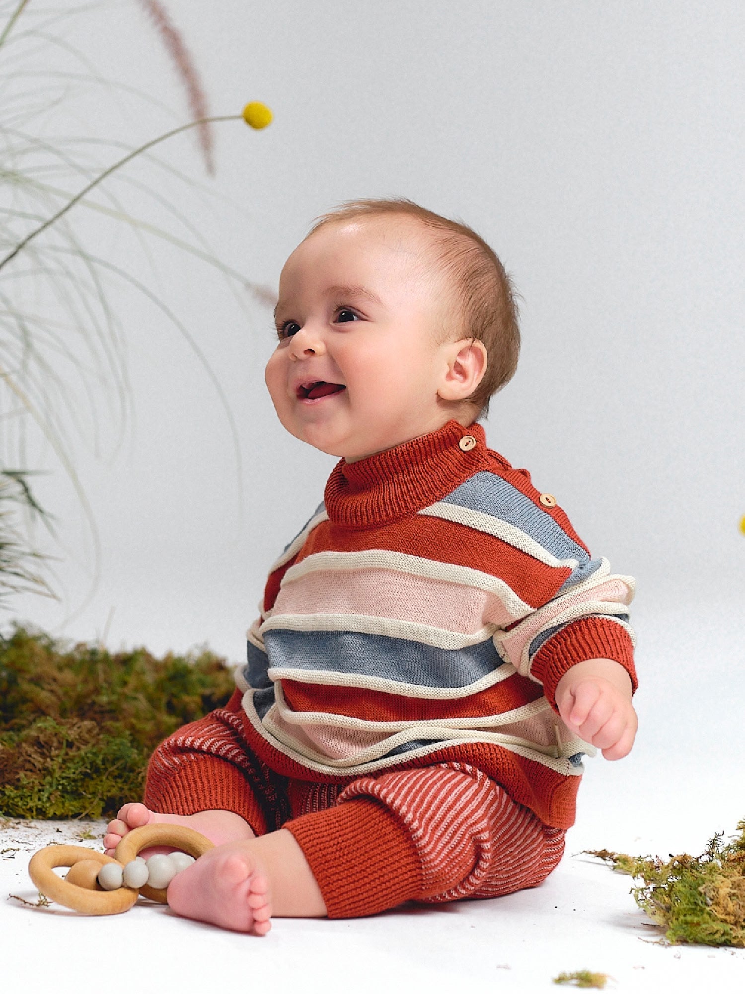 Pantalón Tejido - Rib - Two-Tone Ketchup