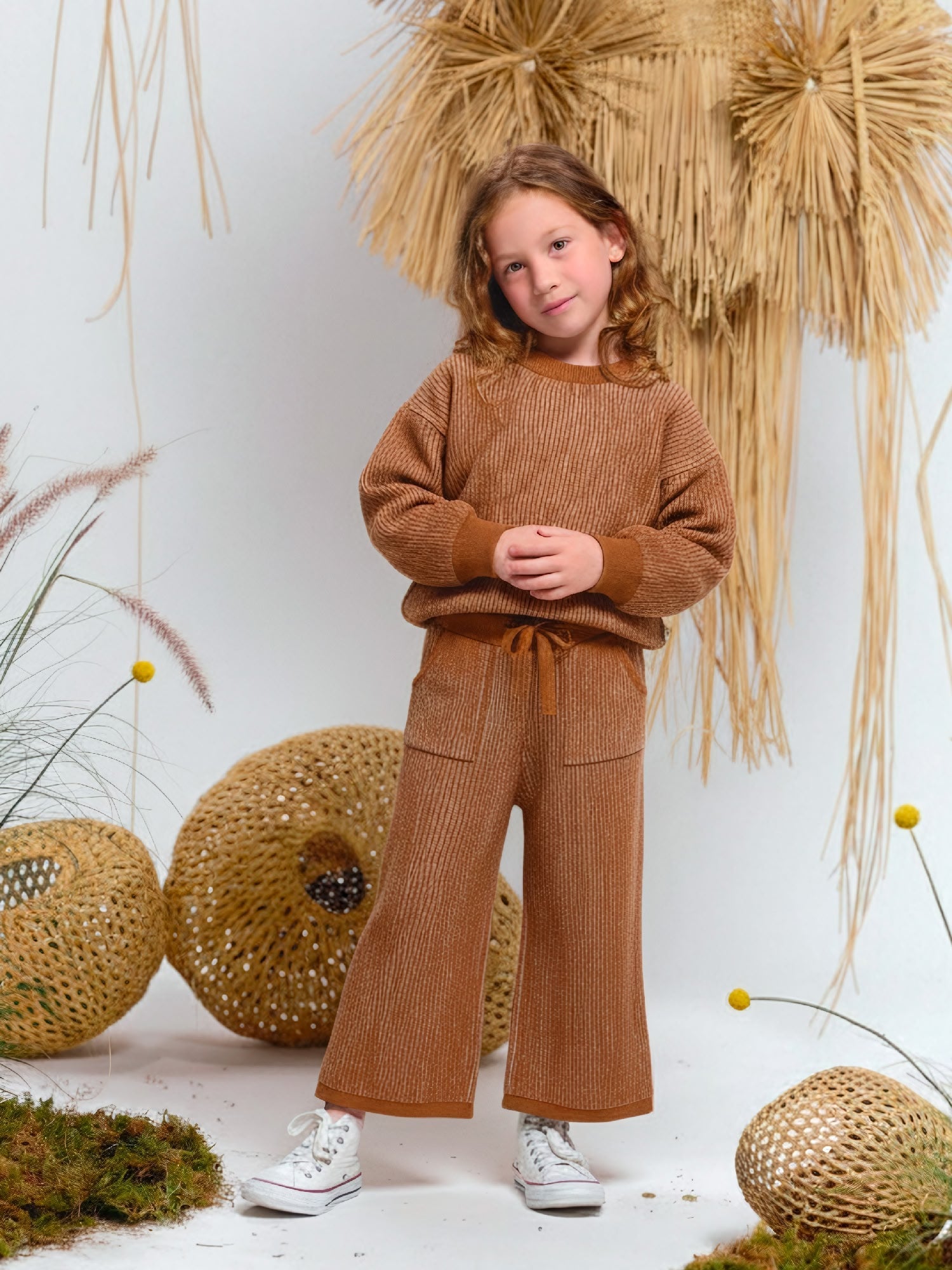 Suéter Tejido - Rib - Two-Tone Cashew