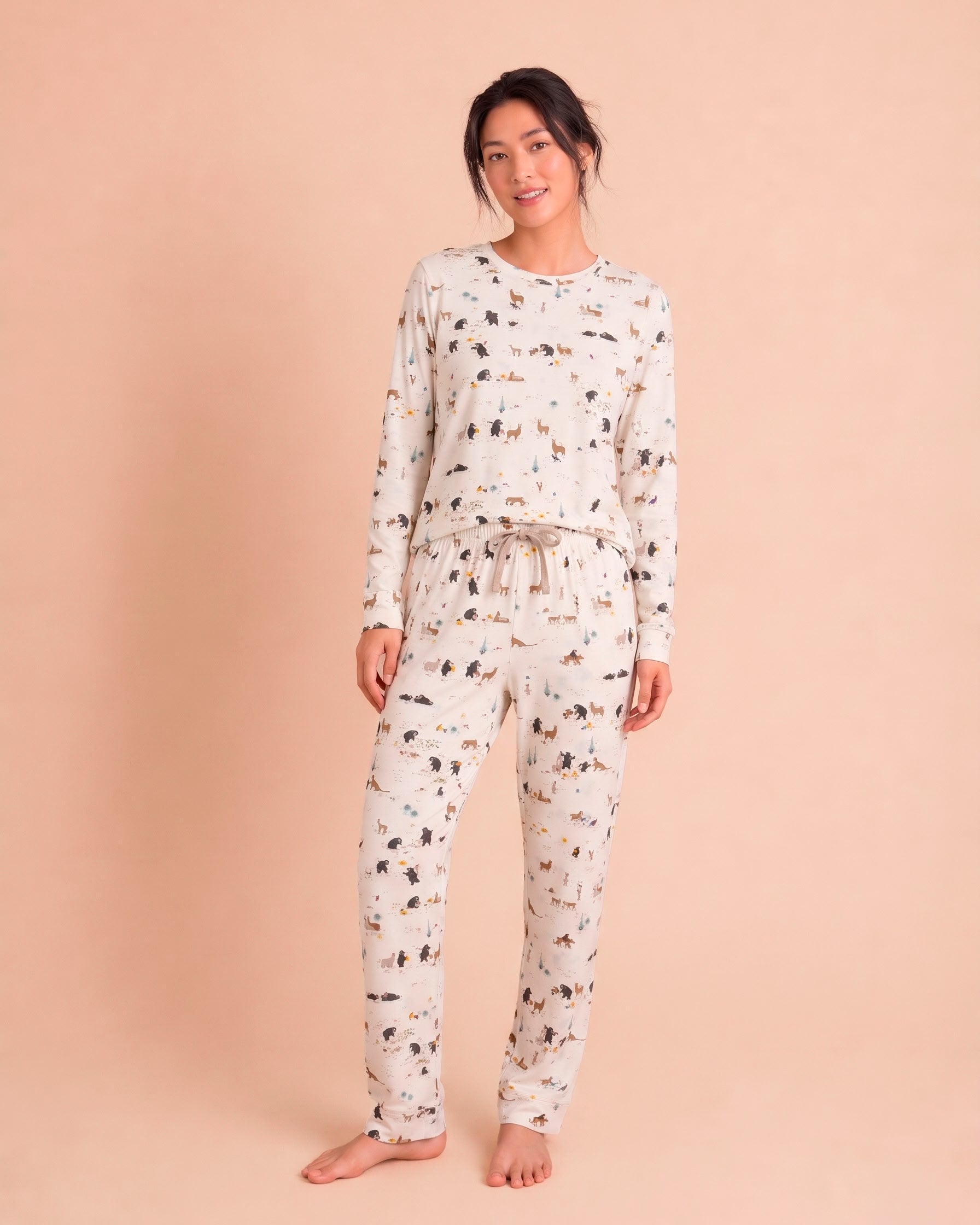 Pijama Esencial  Largo - The Story - Ivory