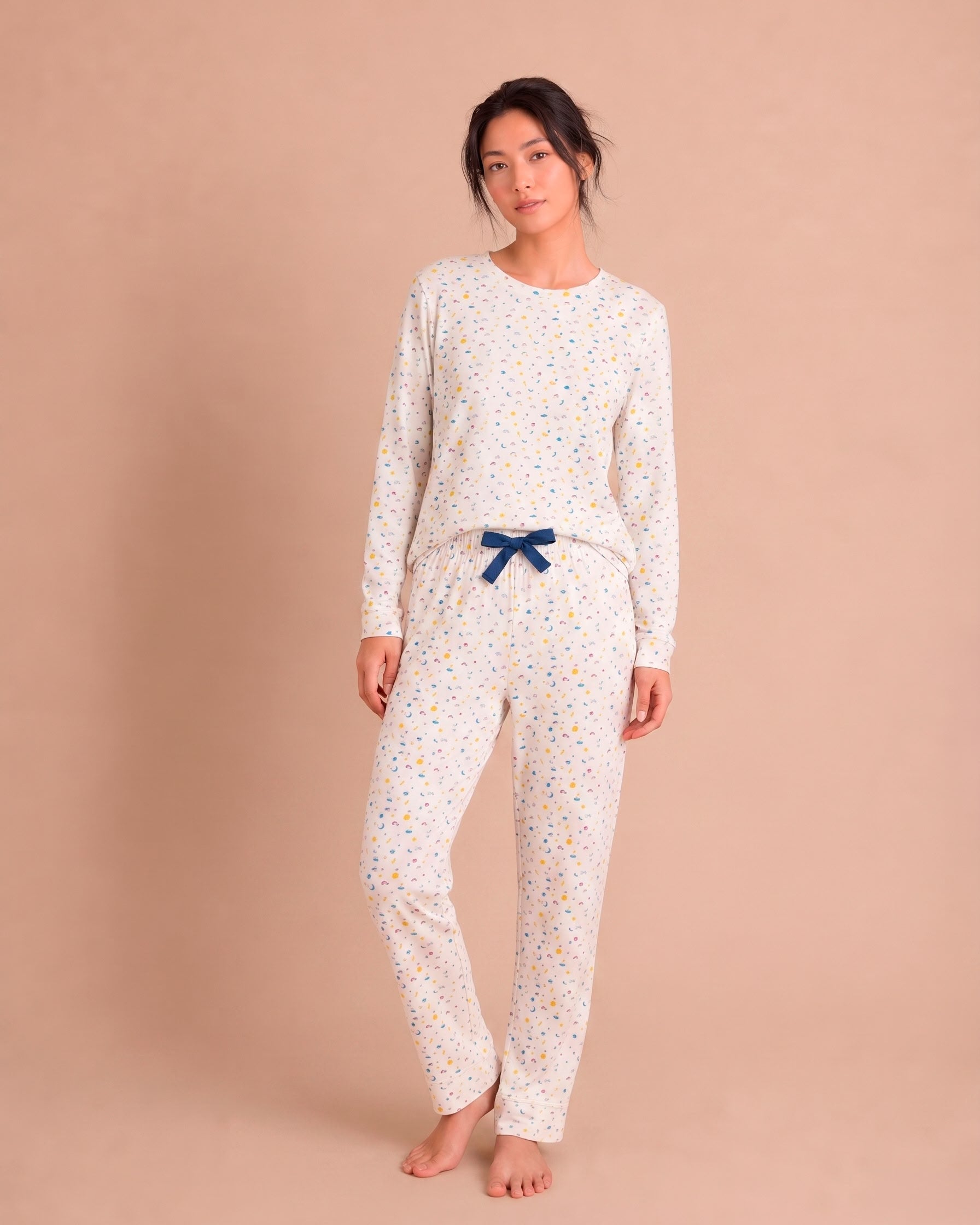 Pijama Esencial  Largo - Sky Dreams - Ivory