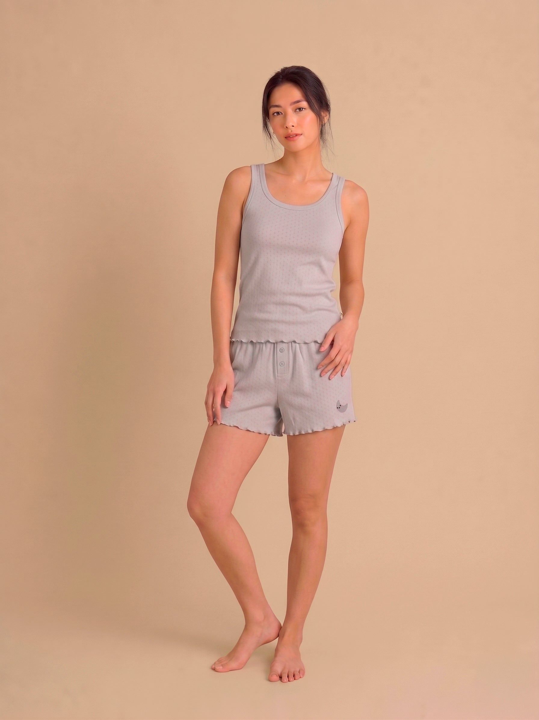 Pijama Pointelle manga cero - Luna - Lunar Rock