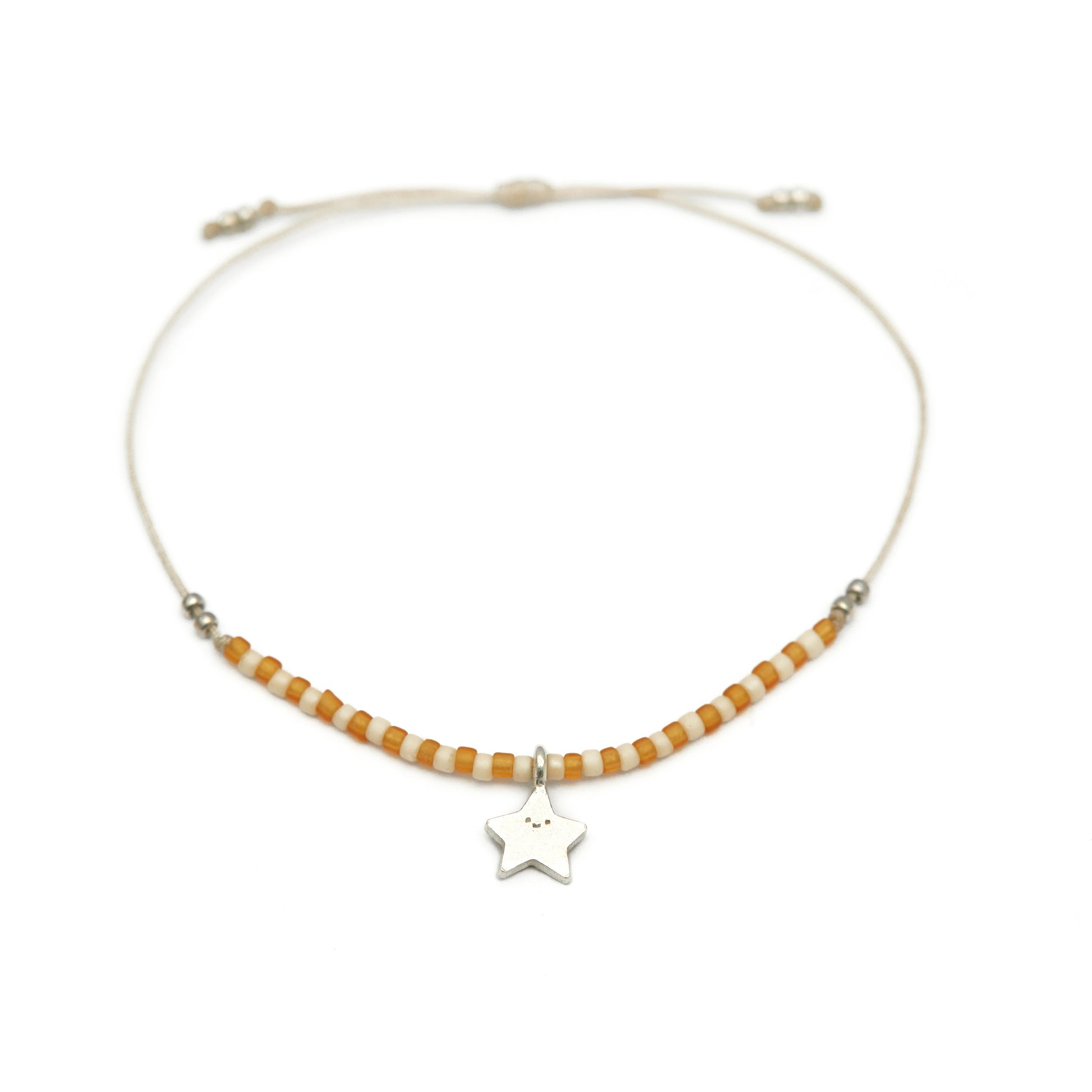 Pulsera Dije Estrella Y Mostacillas