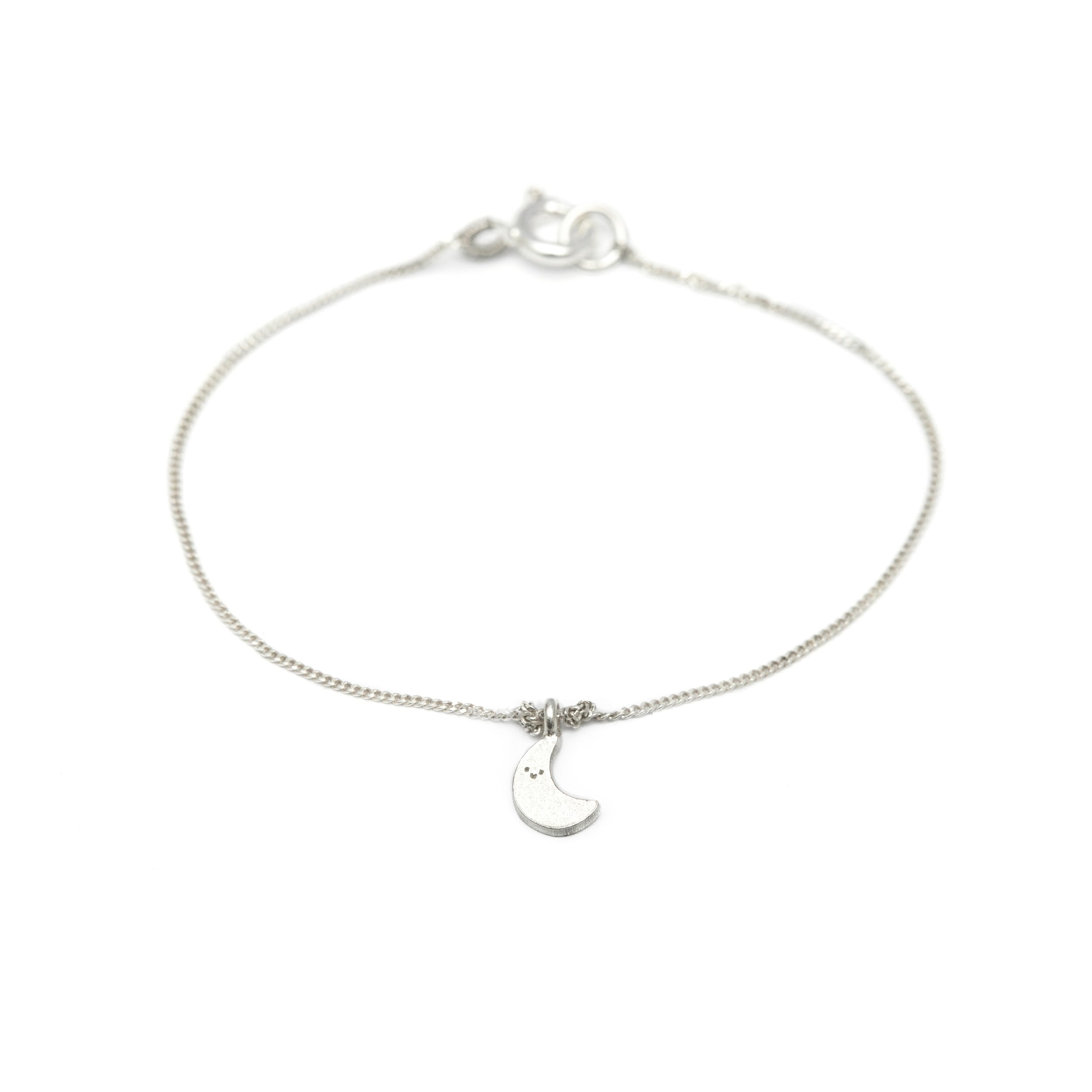 Pulseras Dije Luna Con Cadena