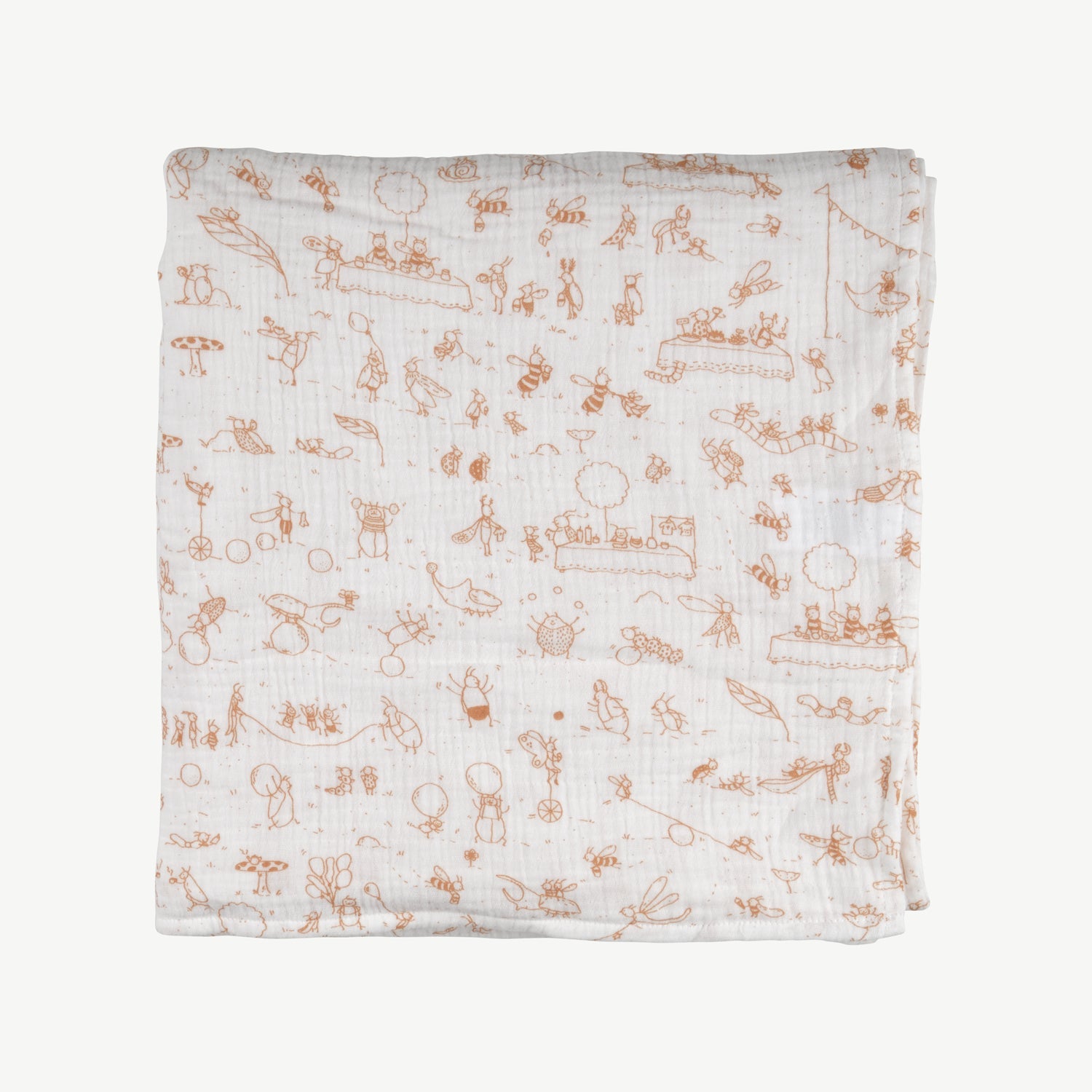'the story' ivory muslin swaddle