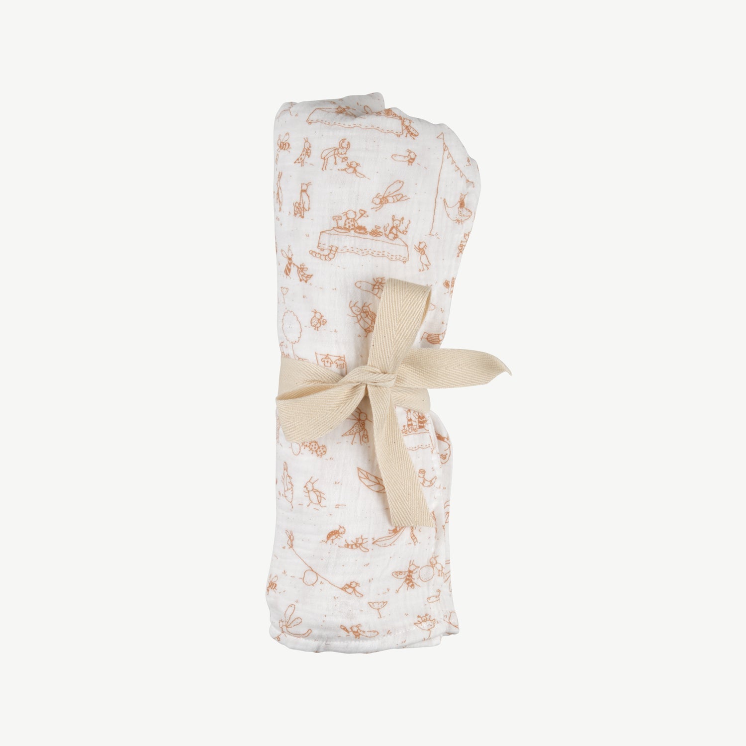 'the story' ivory muslin swaddle