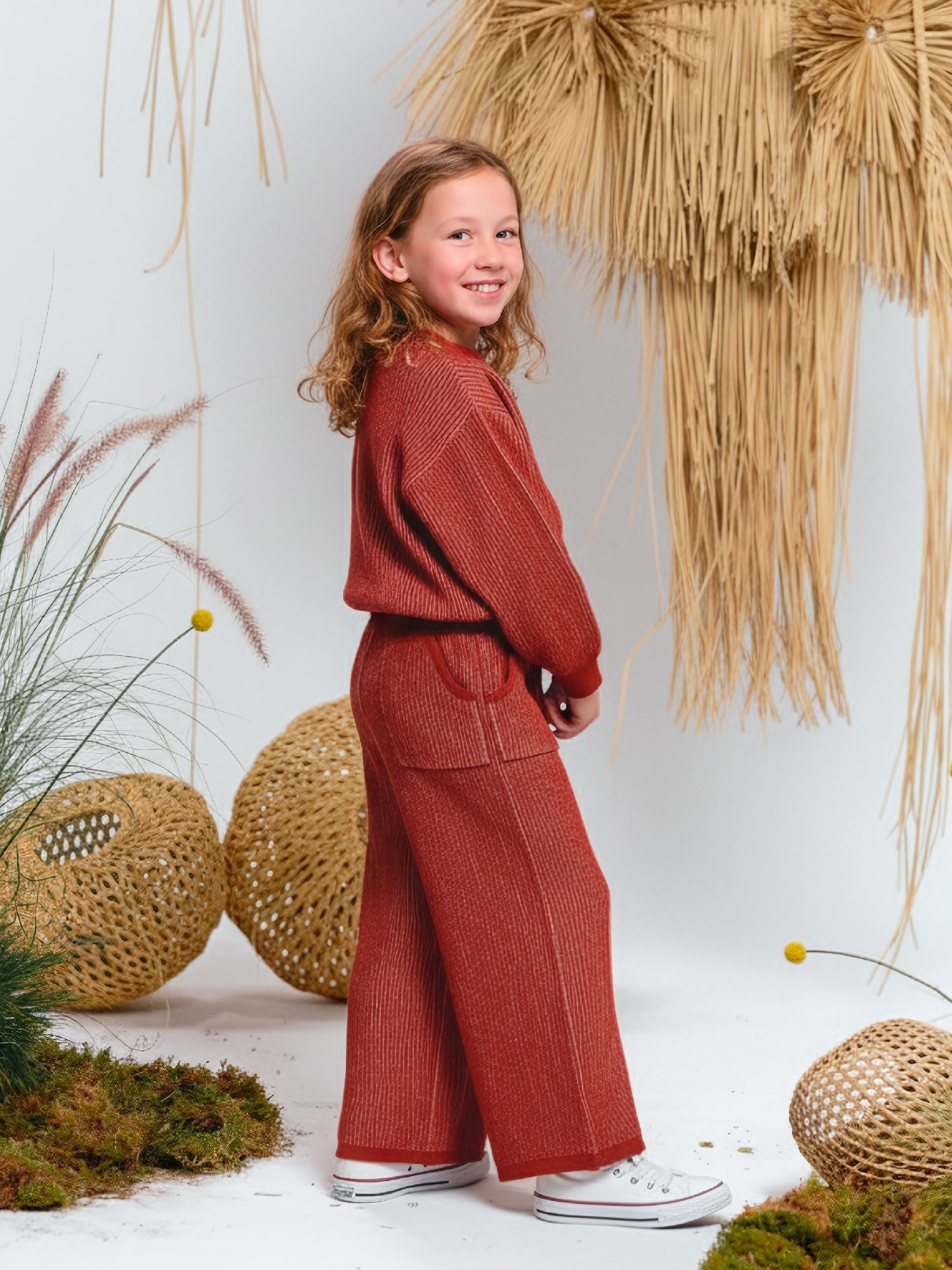 Pantalón Tejido - Rib - Two-Tone Ketchup