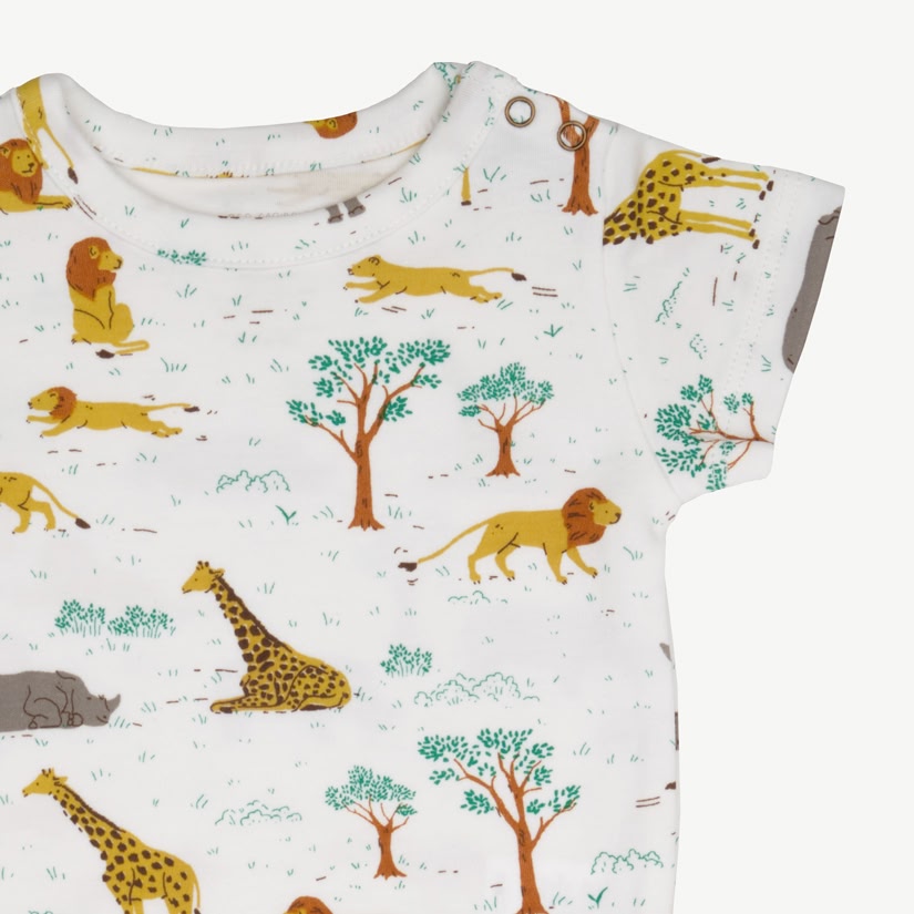 Body Manga Corta - Safari - Crema