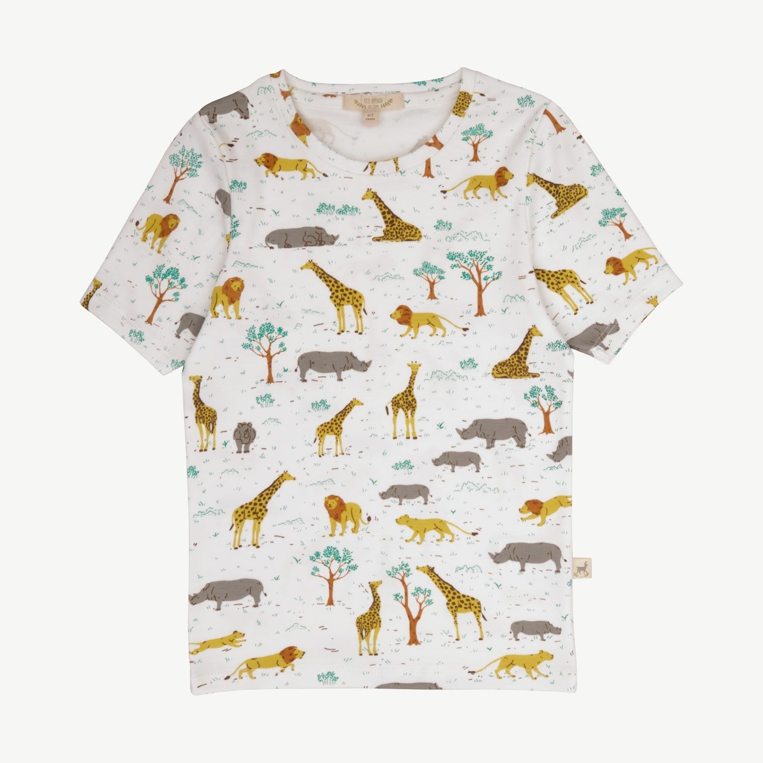 Pijama Manga Corta - Safari - Crema