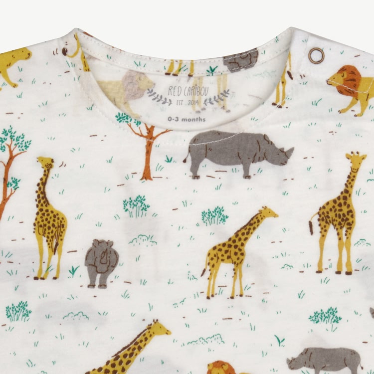 T-shirt Manga Corta - Safari - Crema