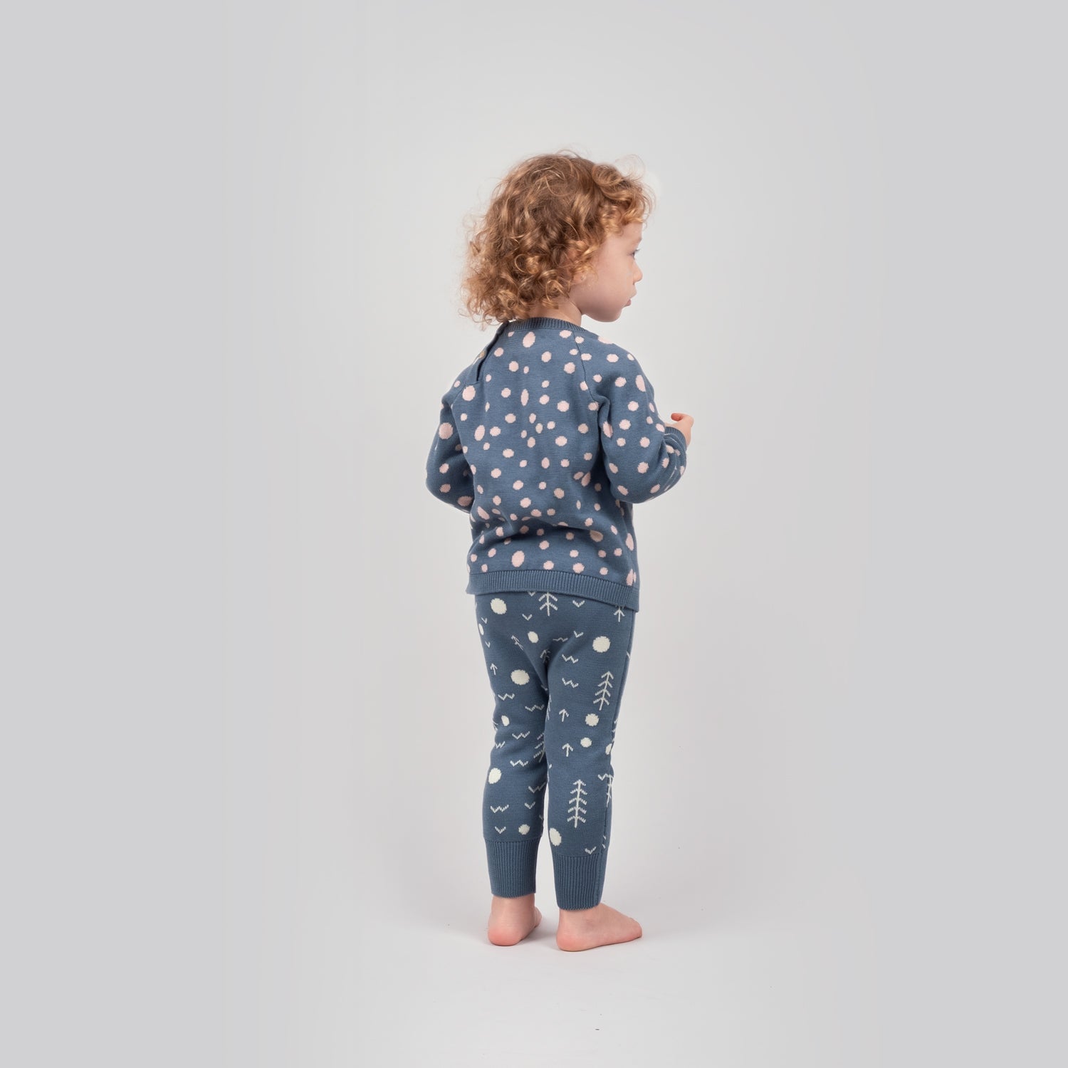 Pantalón tejido 'the woods' blue mirage