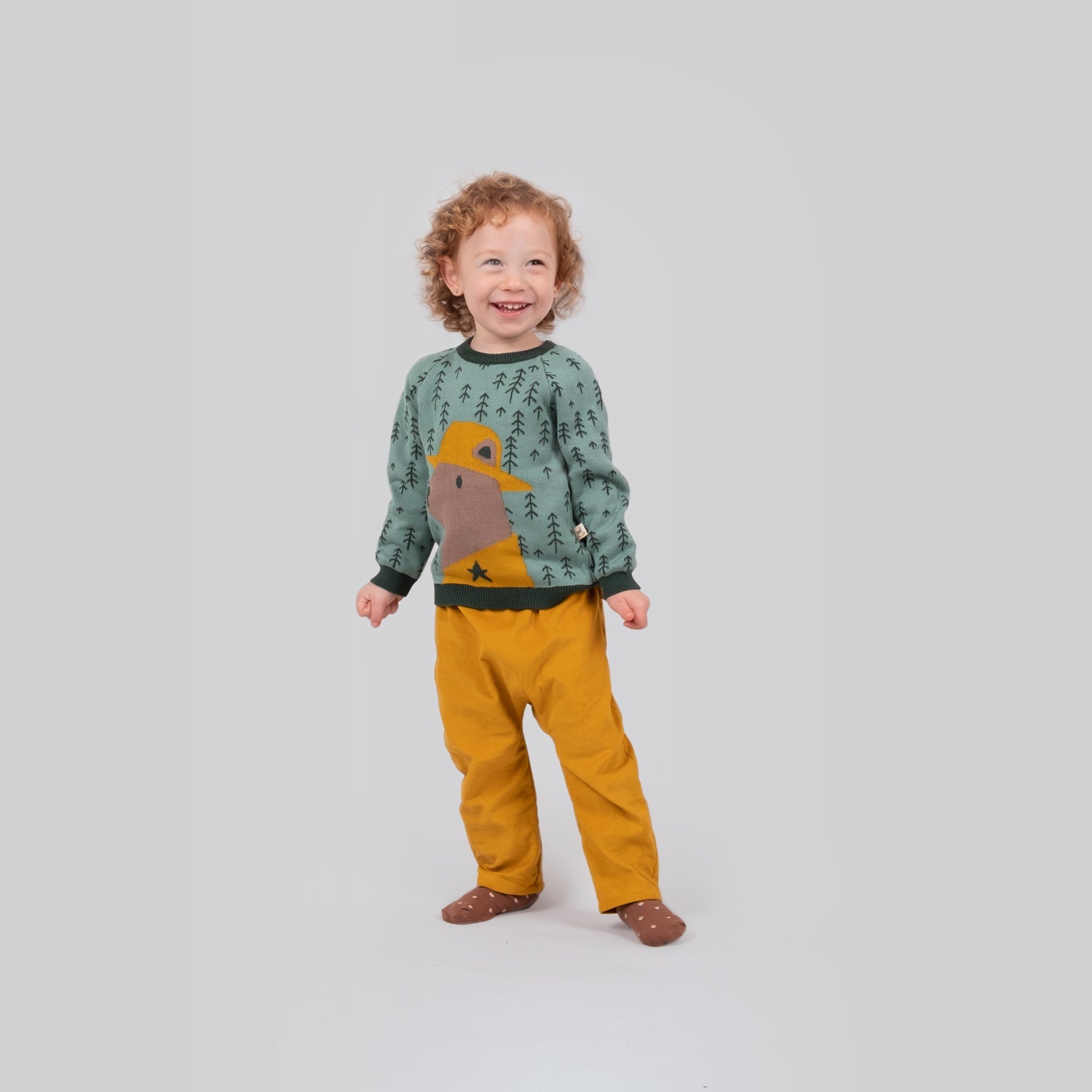 Pantalón corduroy 'tiny paw' arrowwood