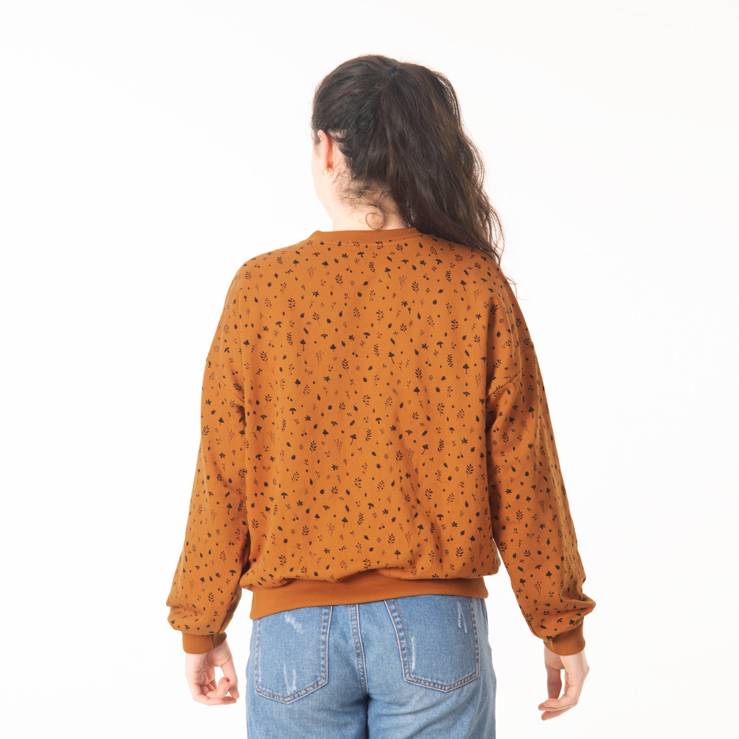 Sweatshirt 'woodland flora' sugar almond