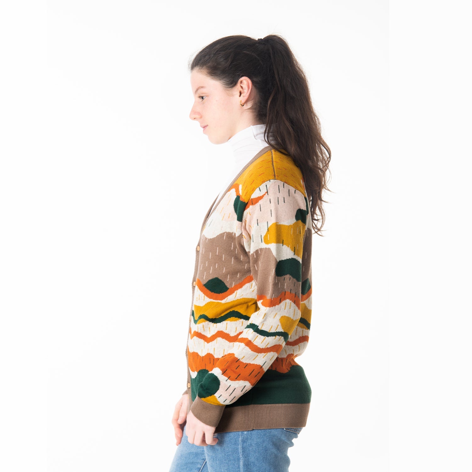 Cardigan tejido 'redwoods' light taupe