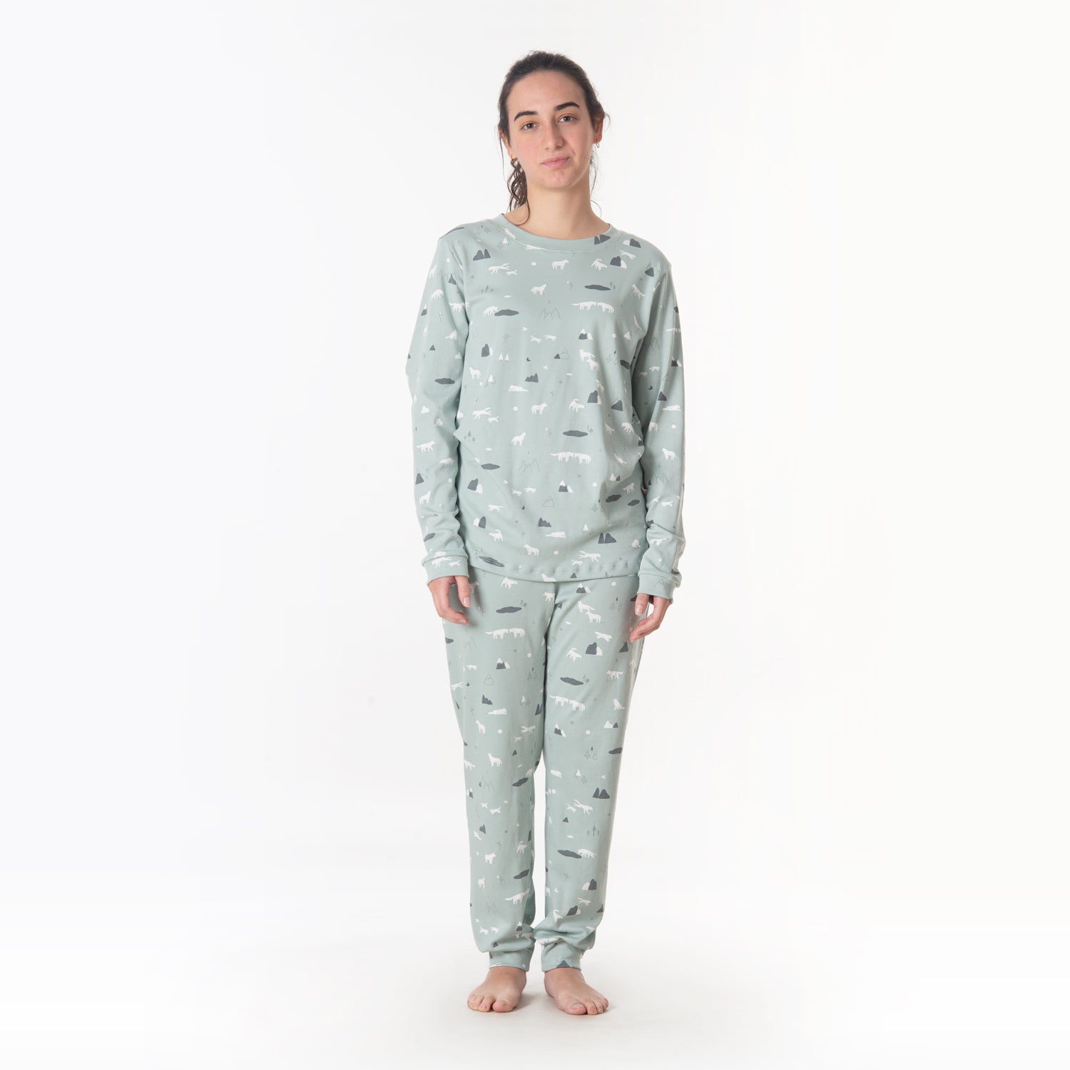 Pijama 'guardian wolves' gray mist