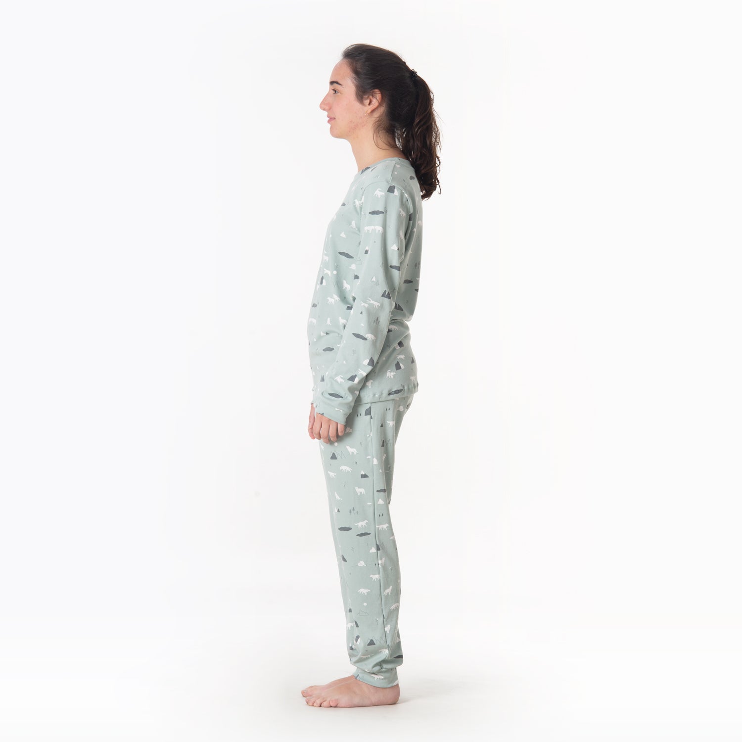 Pijama 'guardian wolves' gray mist