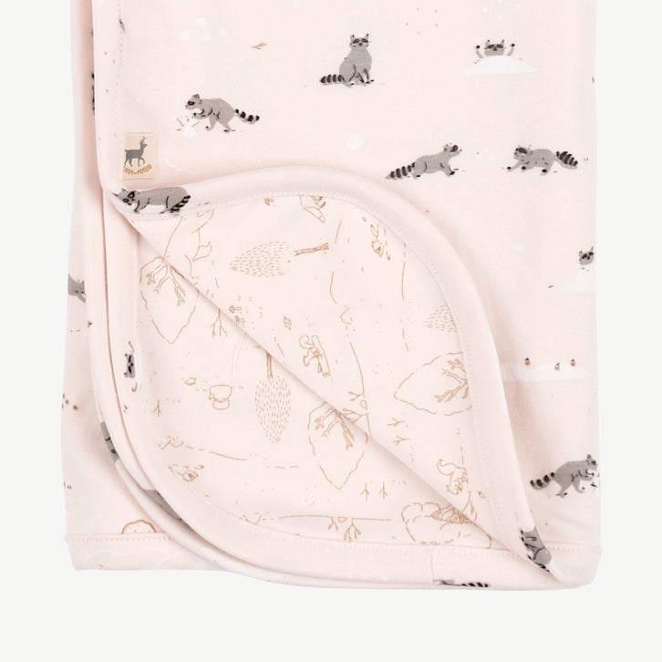 Manta reversible 'frolicsome raccoons' pearl