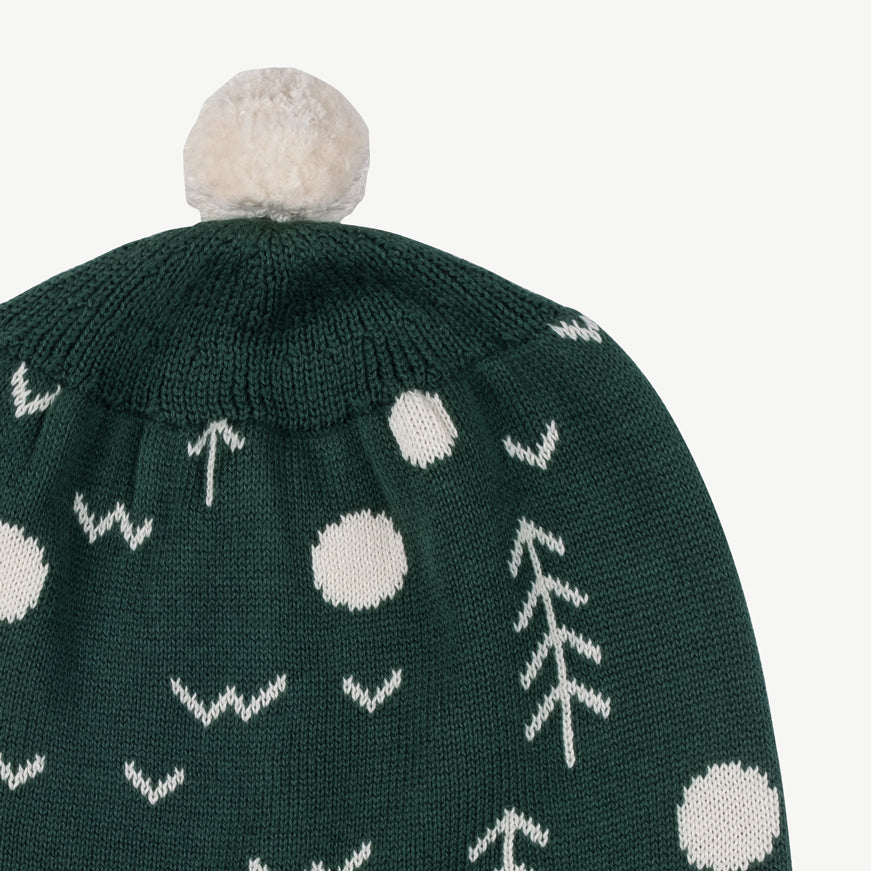 Gorro tejido 'the woods' forest green
