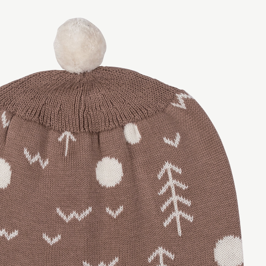 Gorro tejido 'the woods' light taupe