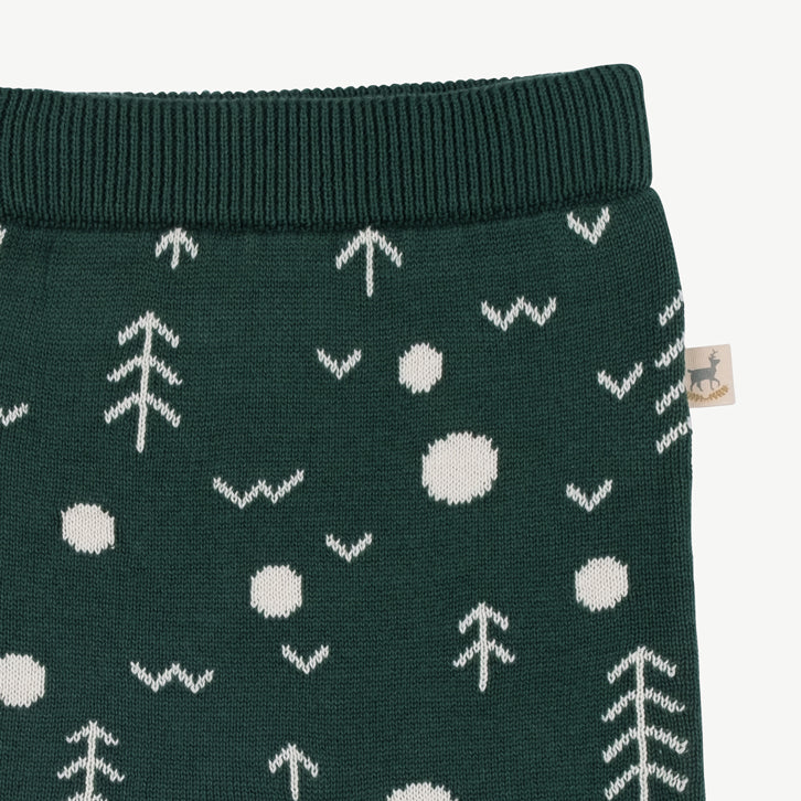 Pantalon tejido 'the woods' forest green