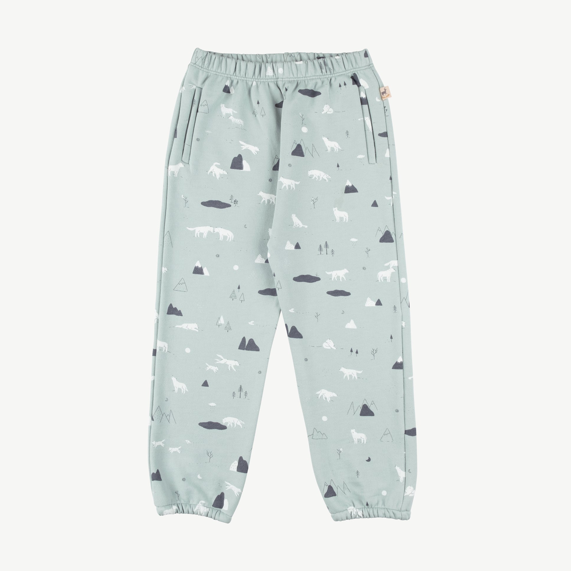 Jogger 'guardian wolves' gray mist