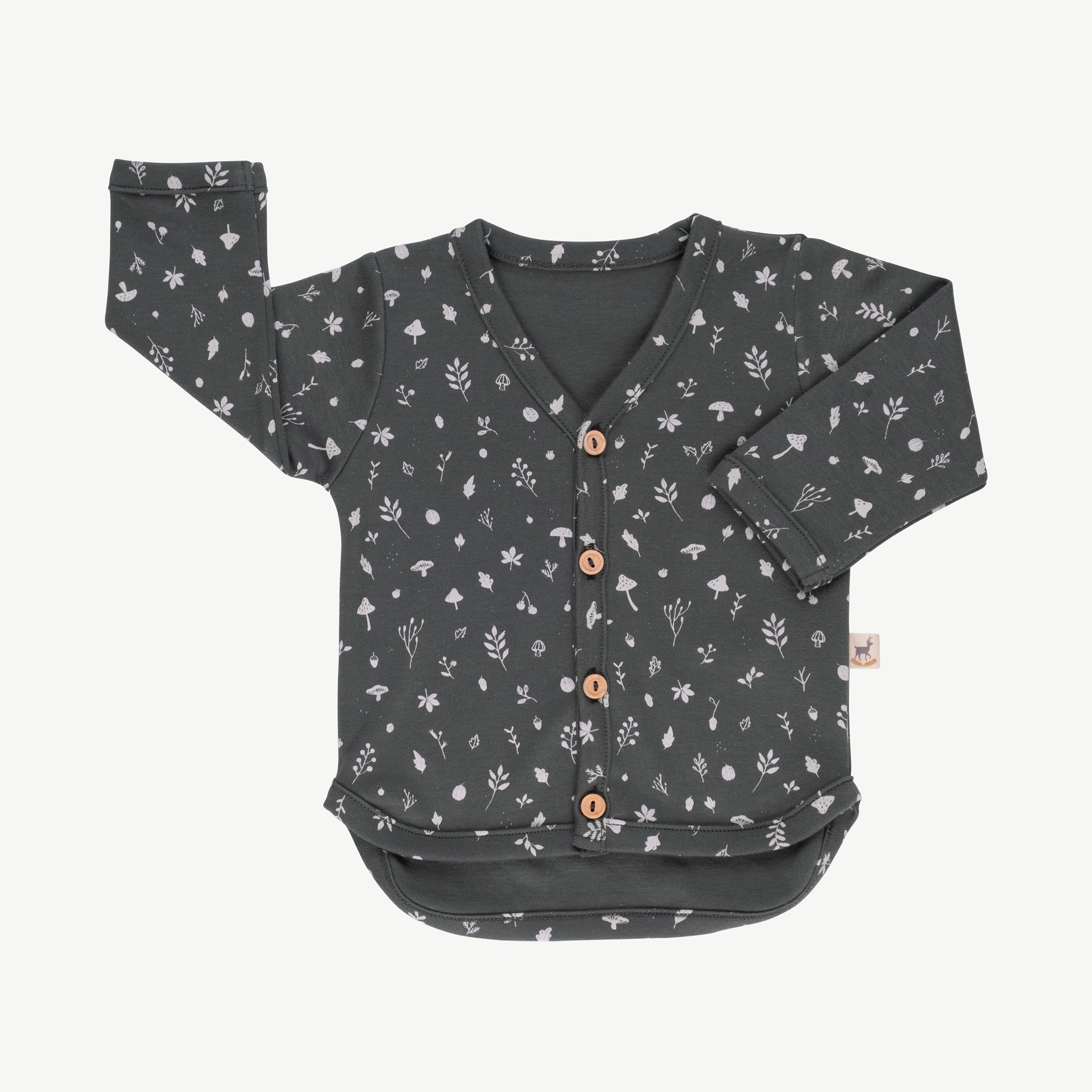 Cardigan 'woodland flora' dark shadow