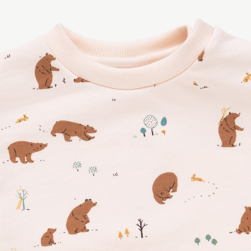 Sweatshirt 'forester bears' pearl