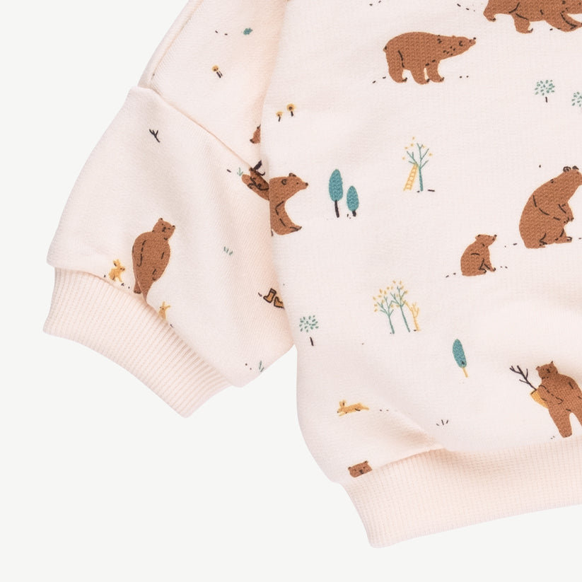 Sweatshirt 'forester bears' pearl