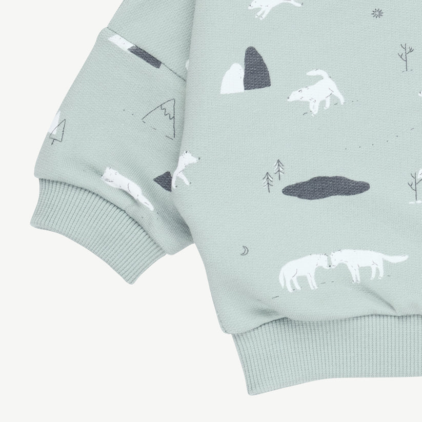 Sweatshirt 'guardian wolves' gray mist