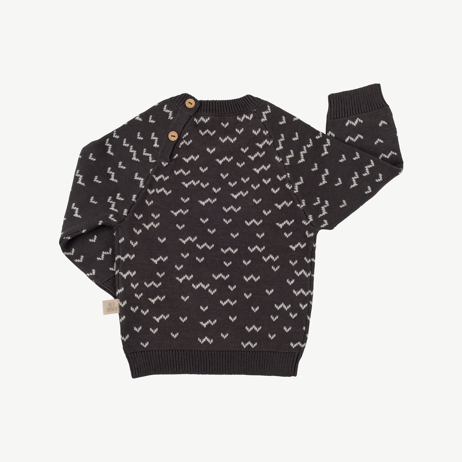 Chompa tejida 'sneaky racoon' dark shadow