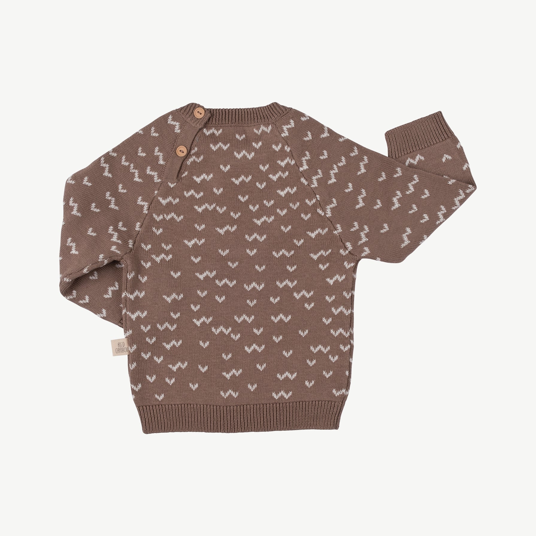 Chompa tejida 'sneaky racoon' light taupe