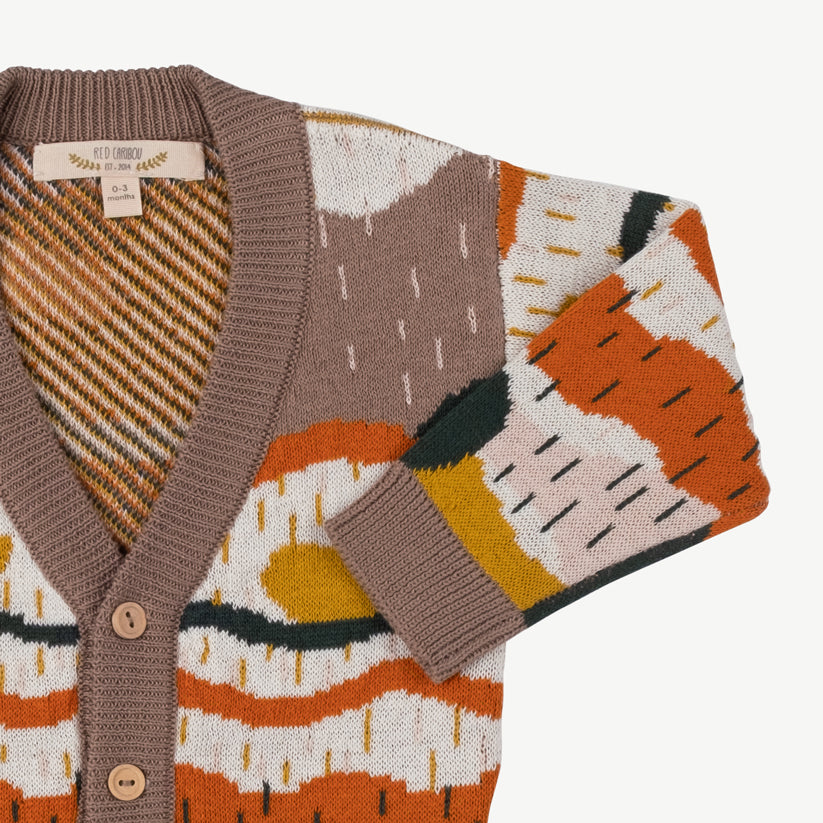 Cardigan tejido 'redwoods' light taupe
