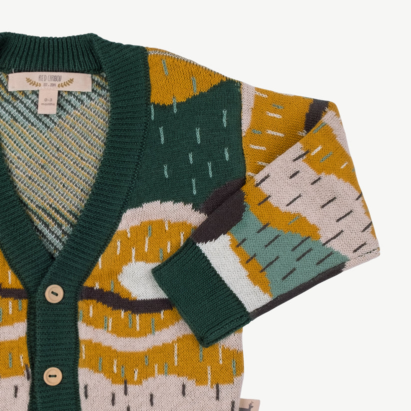 Cardigan tejido 'redwoods' forest green