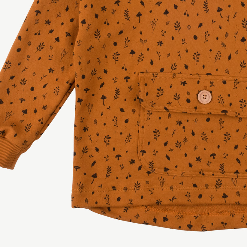 Sweatshirt con capucha 'woodland flora' sugar almond