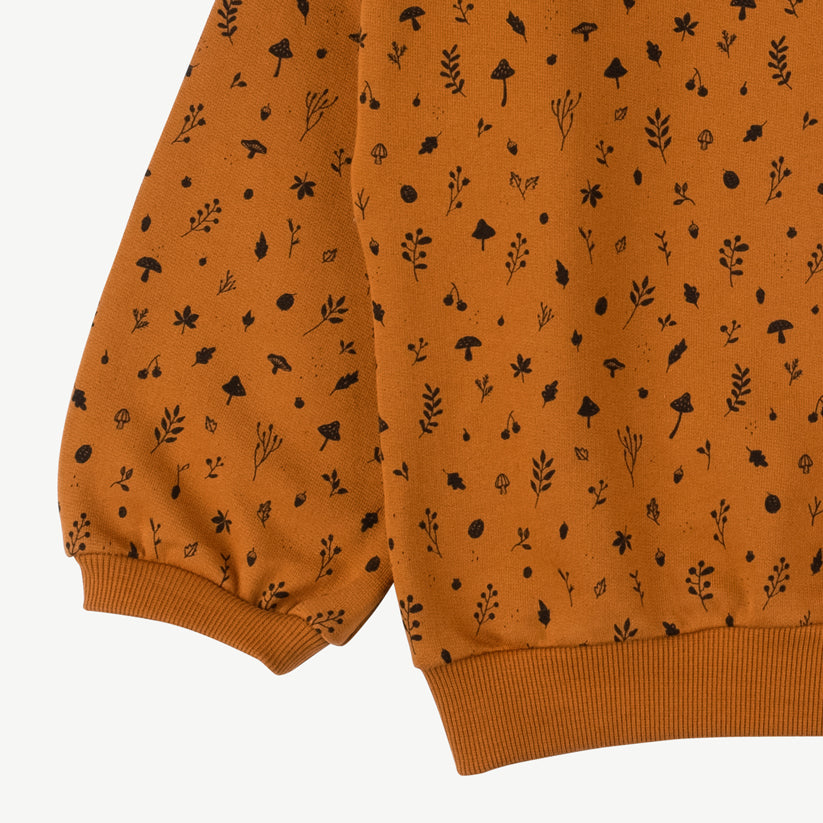 Sweatshirt 'woodland flora' sugar almond