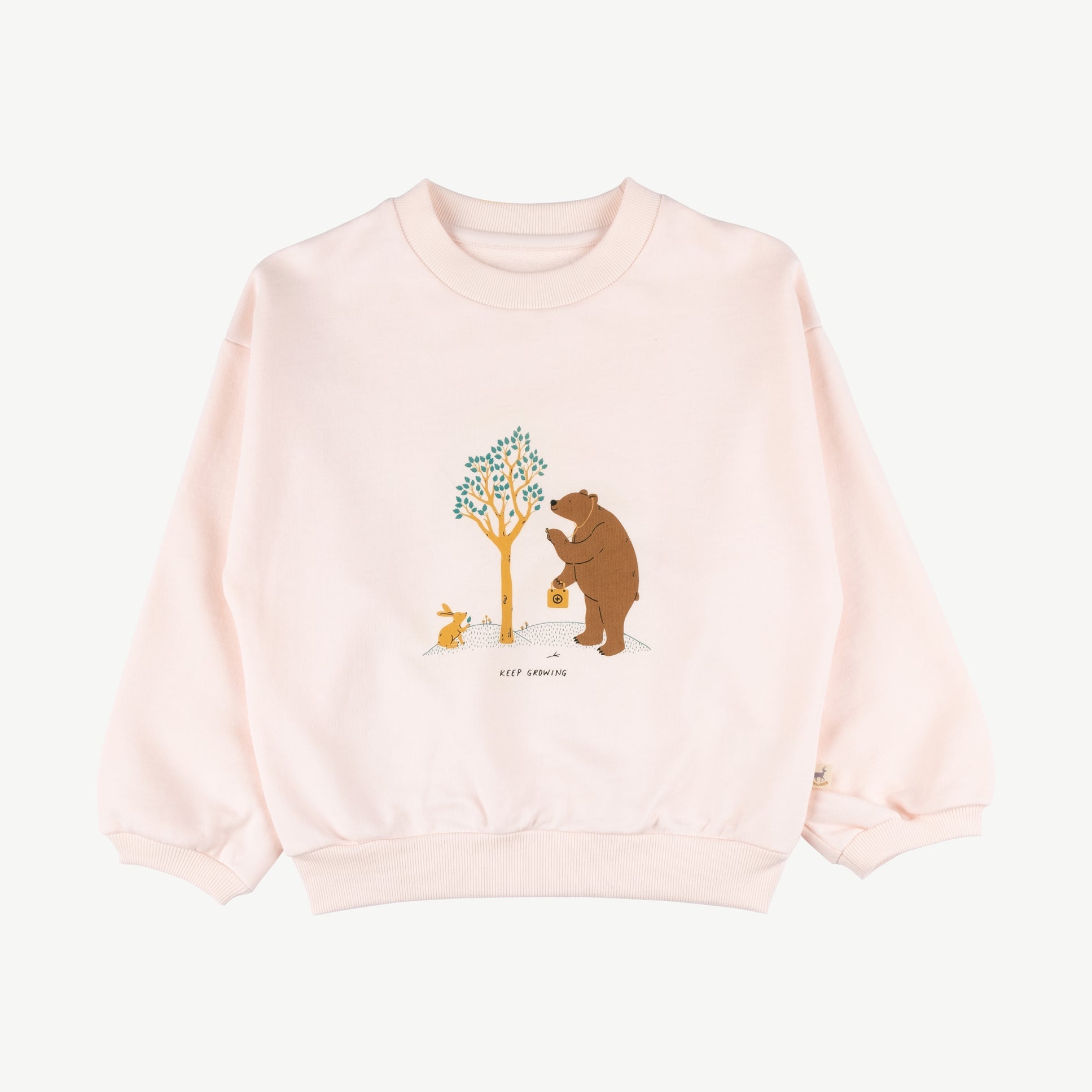 Sweatshirt 'keep growing' pearl