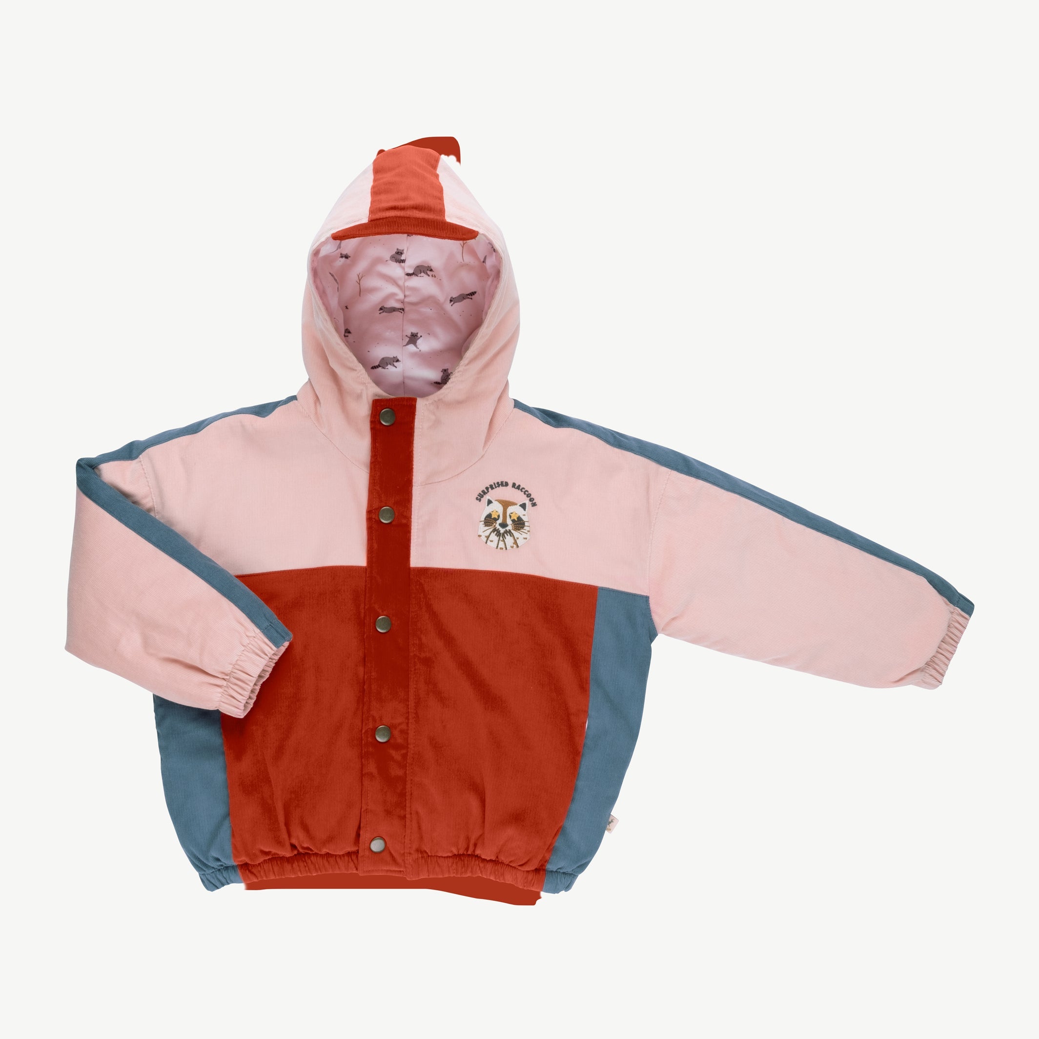 Casaca de corduroy 'amazed racoon' cameo rose