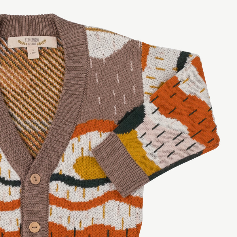 Cardigan tejido 'redwoods' light taupe