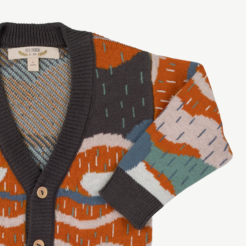 Cardigan tejido 'redwoods' dark shadow