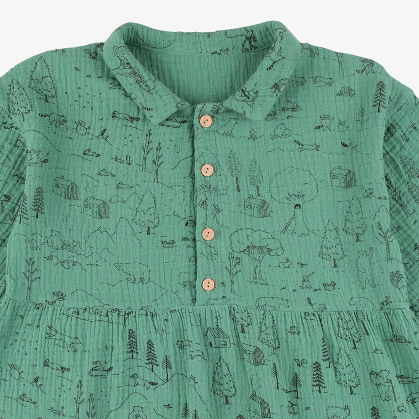 Vestido 'the story' malachite green